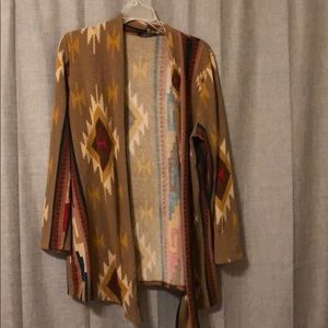Tribal print cardigan